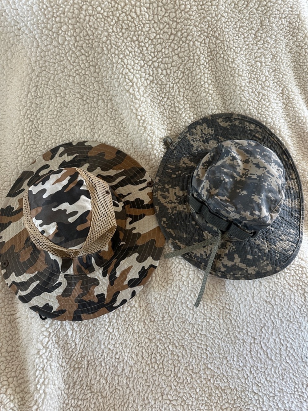 Tru-Spec Grern Camouflage Boonie Hat - PLUS Brown and Green Camo Hat